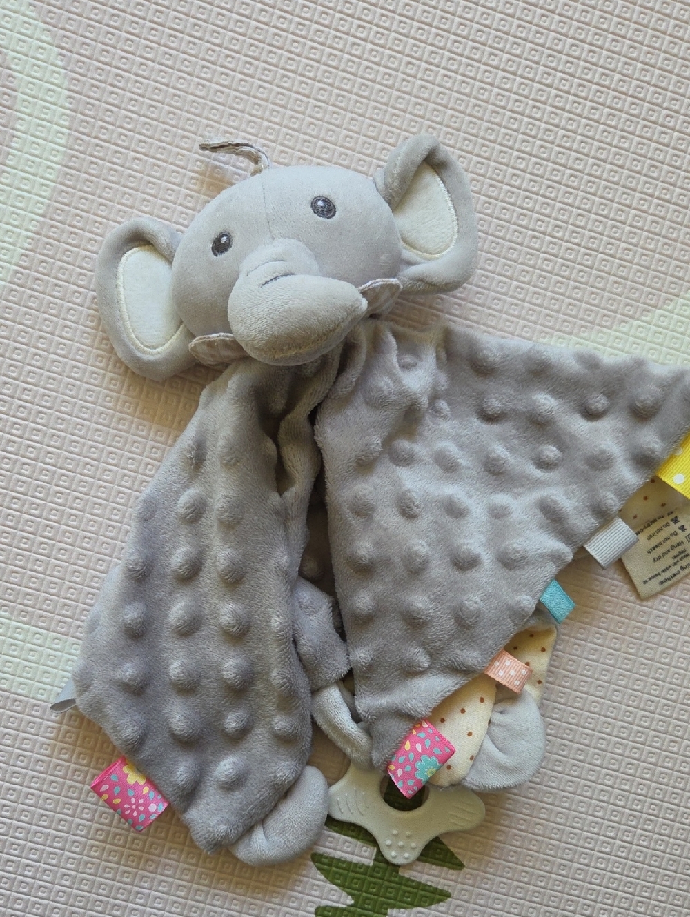 💙 Elephant Lovey Security Blanket for Kids